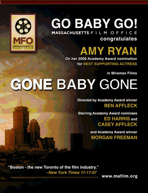 MFO Variety ad for Gone Baby Gone.
