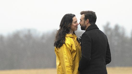 “Tumbledown” is based on Desi Van Til's life growing up in Farmington, Maine. The filmmaker gave up on her dream of filming "Tumbledown" in Maine because the state's film tax incentive wouldn’t offset the movie's budget much. Above, "Tumbledown" stars Rebecca Hall and Jason Sudeikis. (Seacia Pavao)